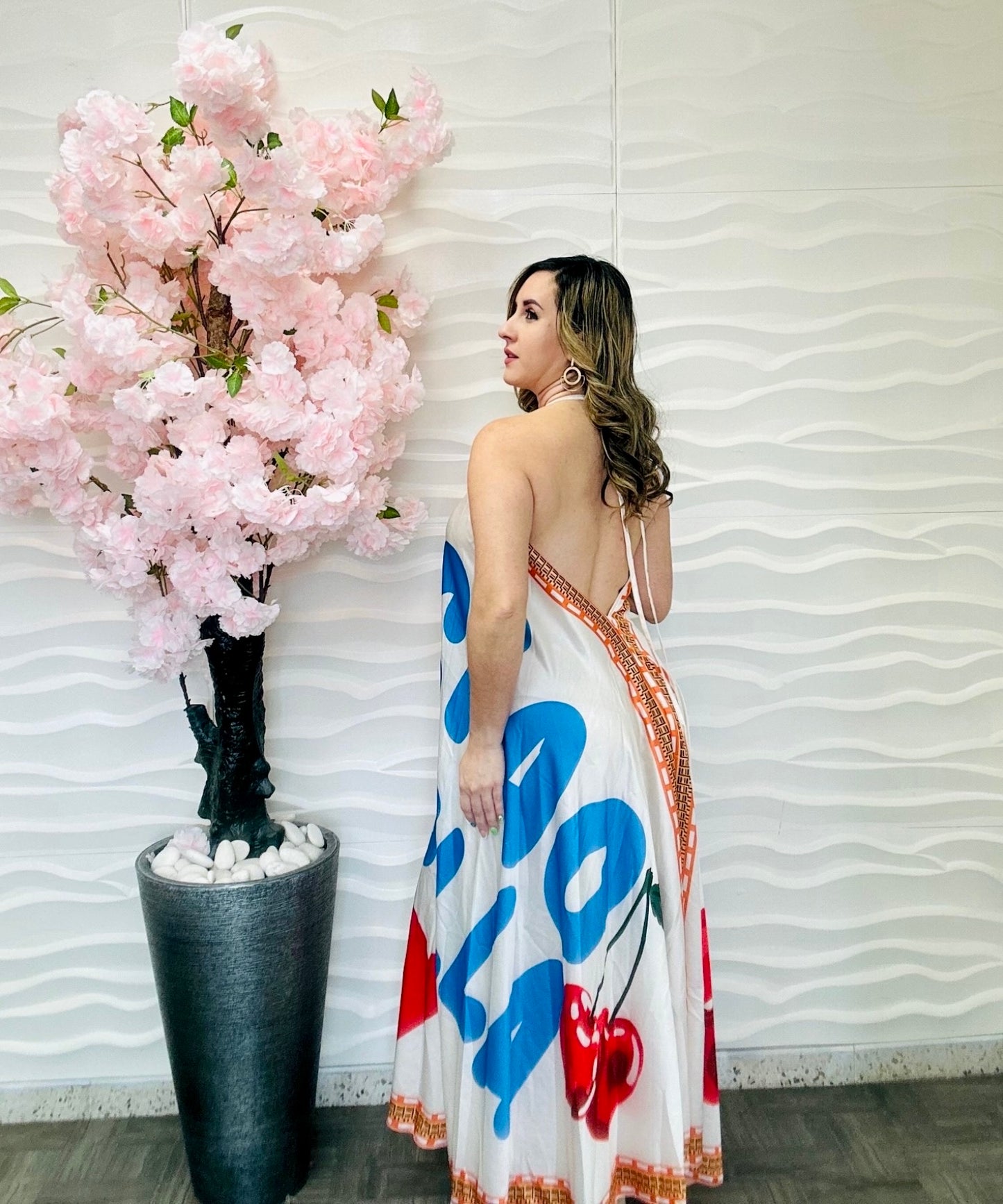 Cherry italian dress