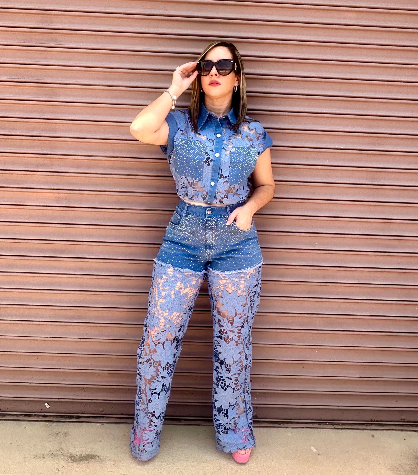 Irene denim set