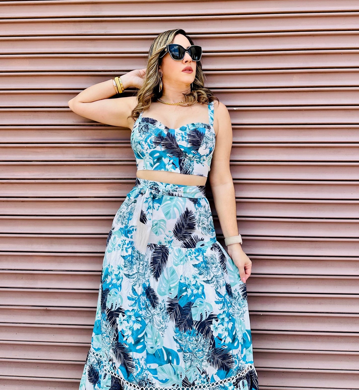 Priscila blue set