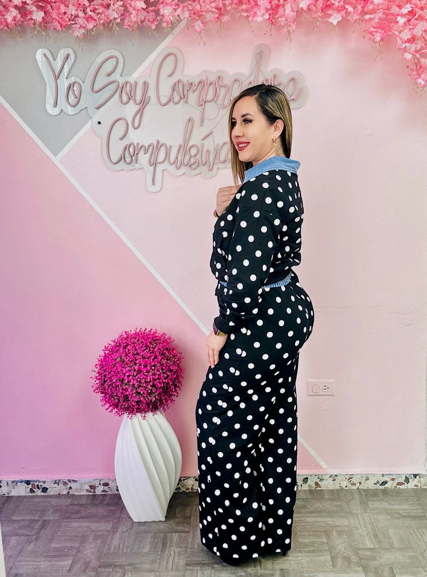 Polka dots travel set