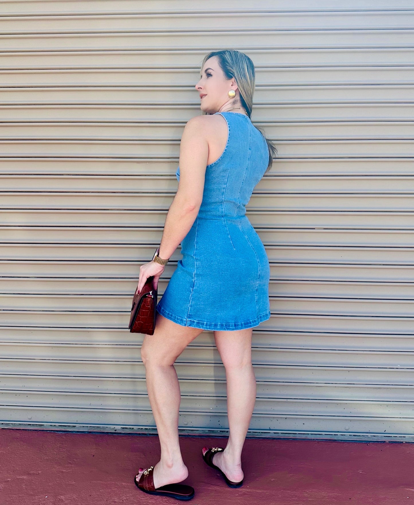 Minne denim dress
