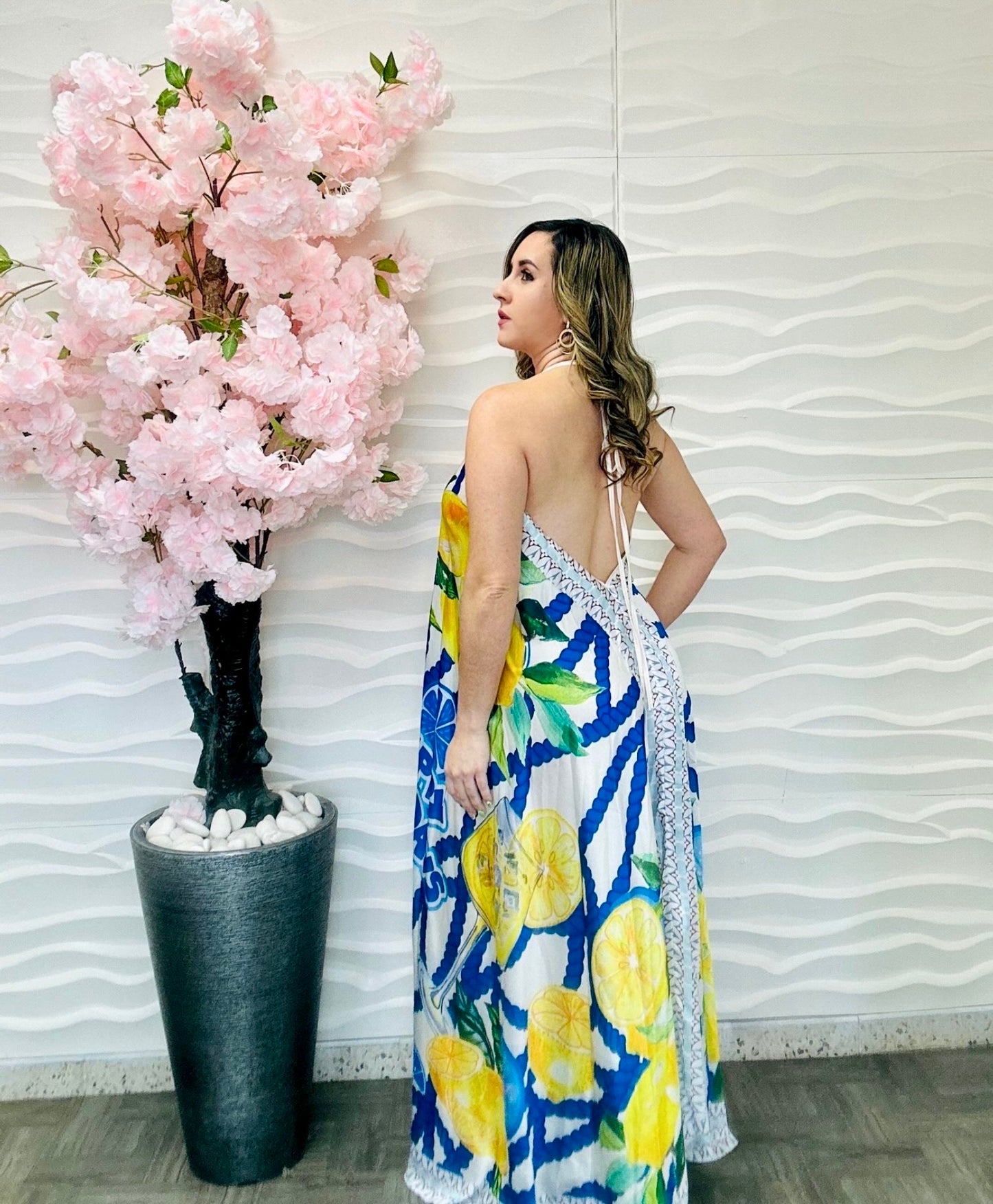 Lemon italian dress