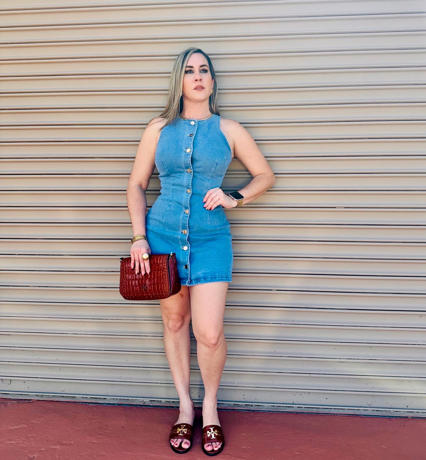 Minne denim dress