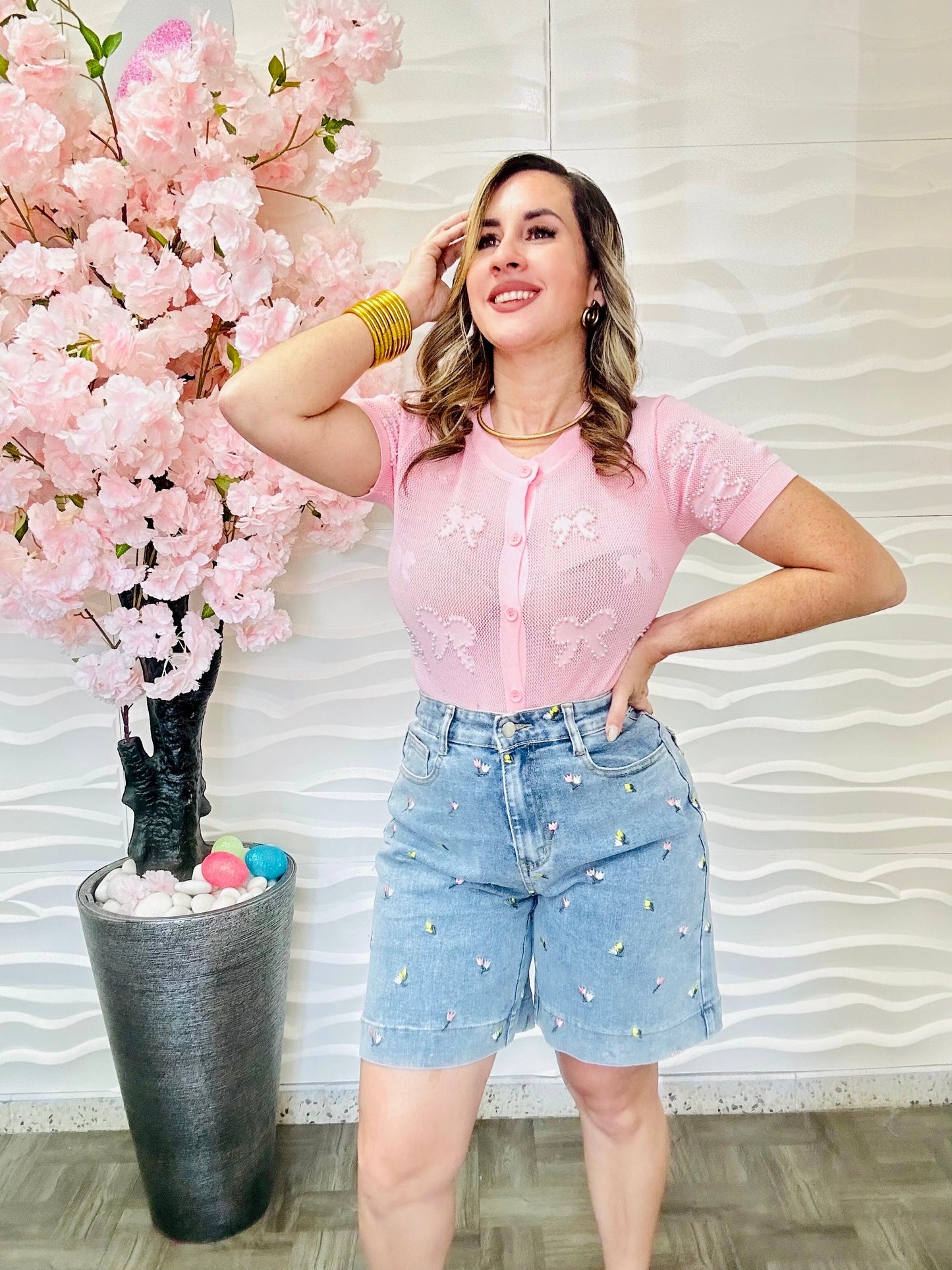Maileen Pink top