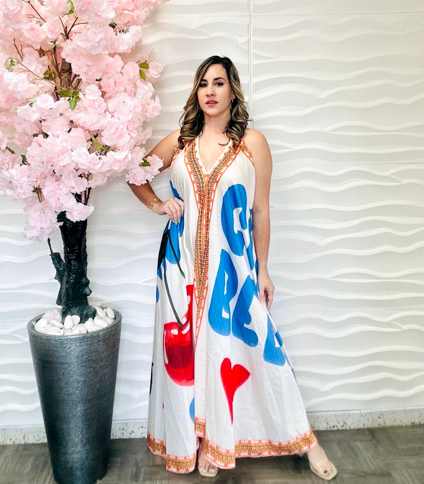 Cherry italian dress