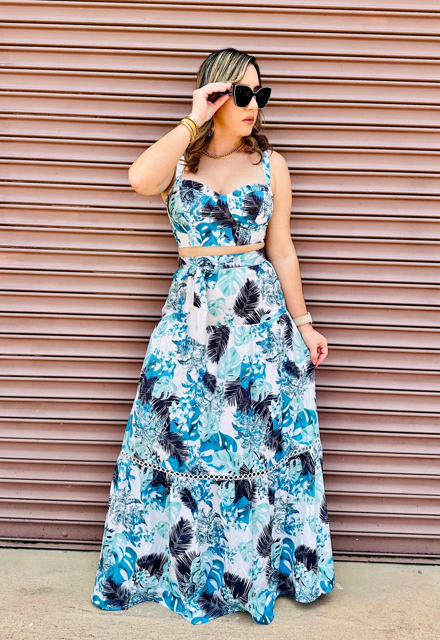 Priscila blue set