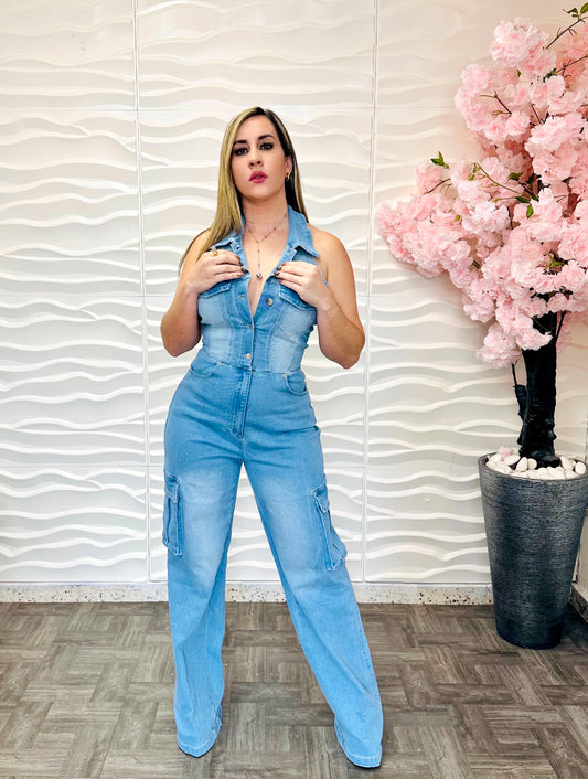 Paula denim jumpsuit