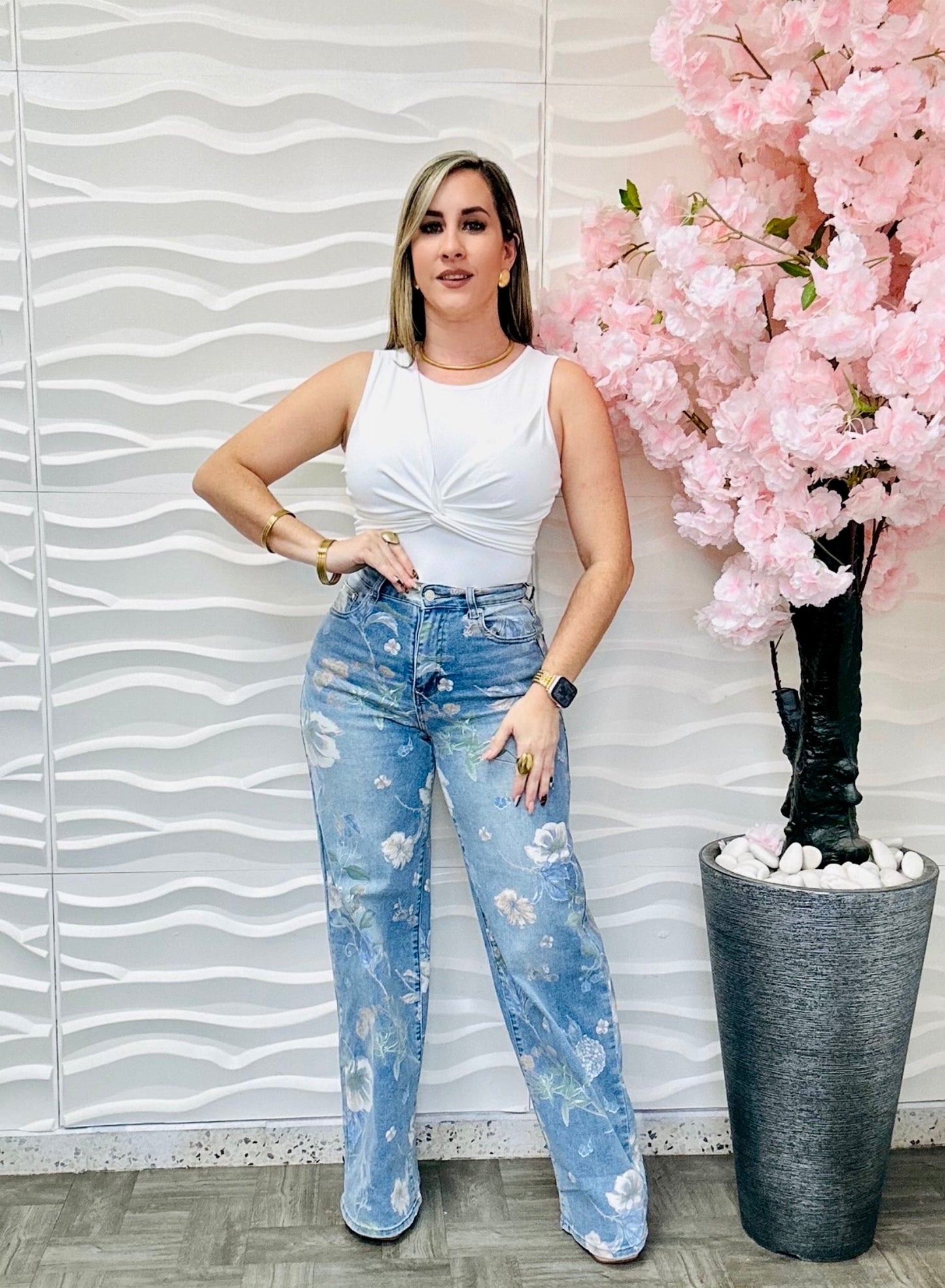 Floral Jeans