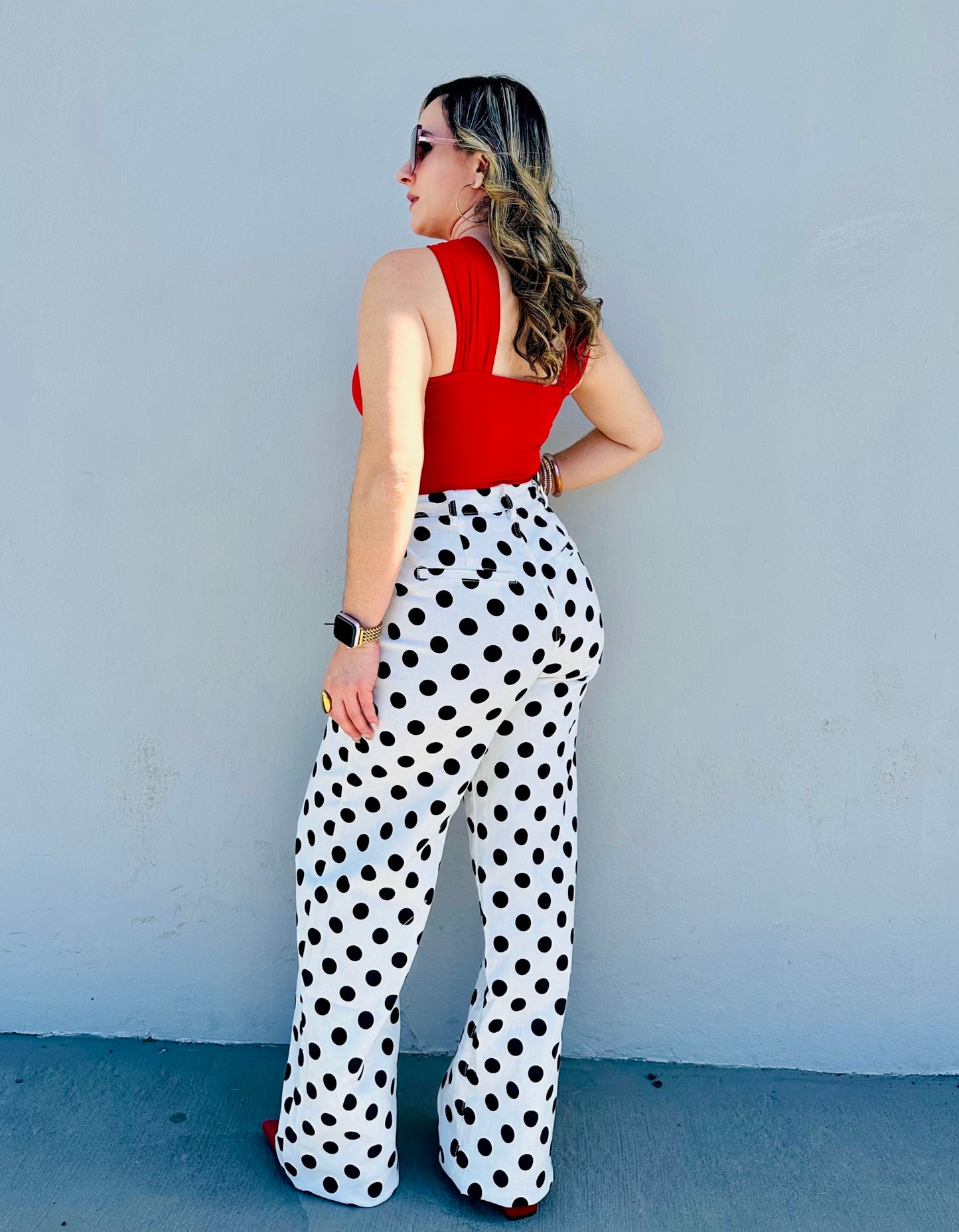 Polka dots jeans