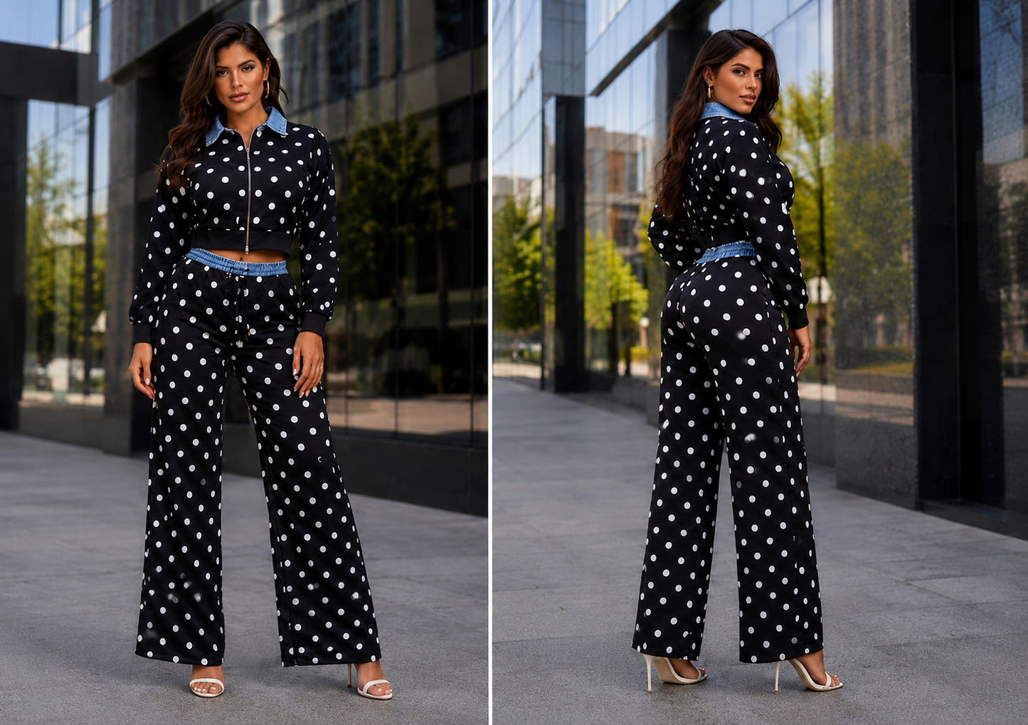 Polka dots travel set